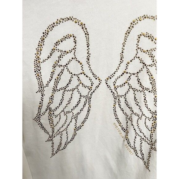 RARE Victoria’s Secret Supermodel Essentials Hoodie M Angel Wings Y2K Bling - Picture 11 of 14